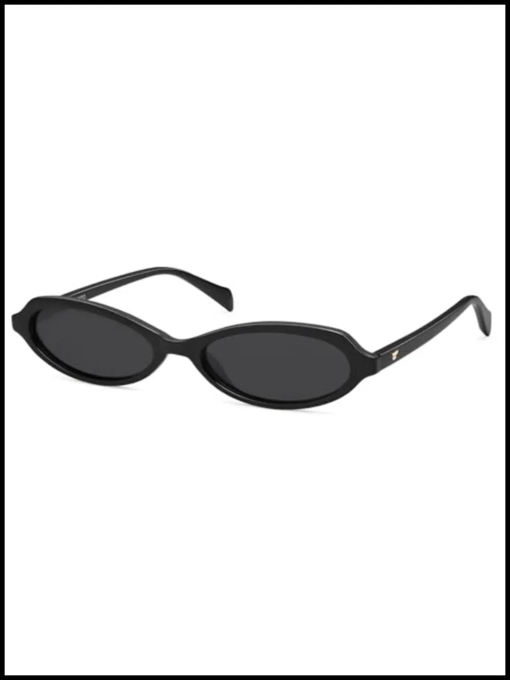 Polarized Retro Oval Sunglasses for Women Small Chic 90s Vintage Trendy Slim Y2k